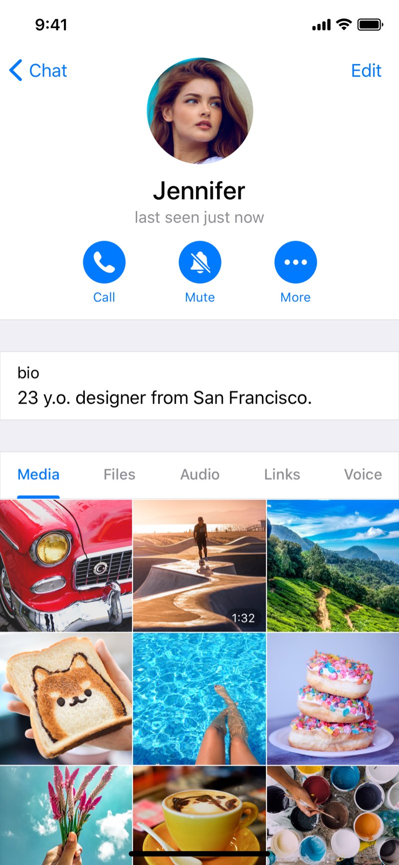 Official Telegram shared-media interface used as a review reference